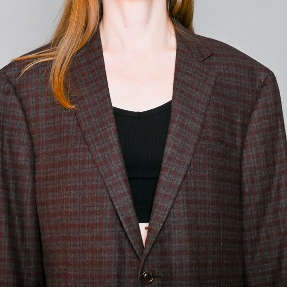 ERMENEGILDO ZEGNA Wool-Cashmere Plaid Sport Coat - Picture 2 of 8